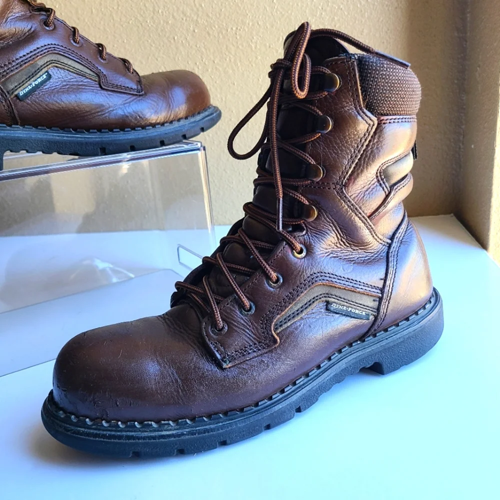 RED WING BOOTS Dyna Force -STEEL TOE INSULATED WORK BOOTS Men size 8.5 - Picture 2 of 12